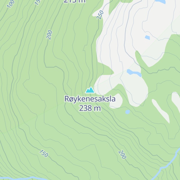 Map of Røykenesaksla
