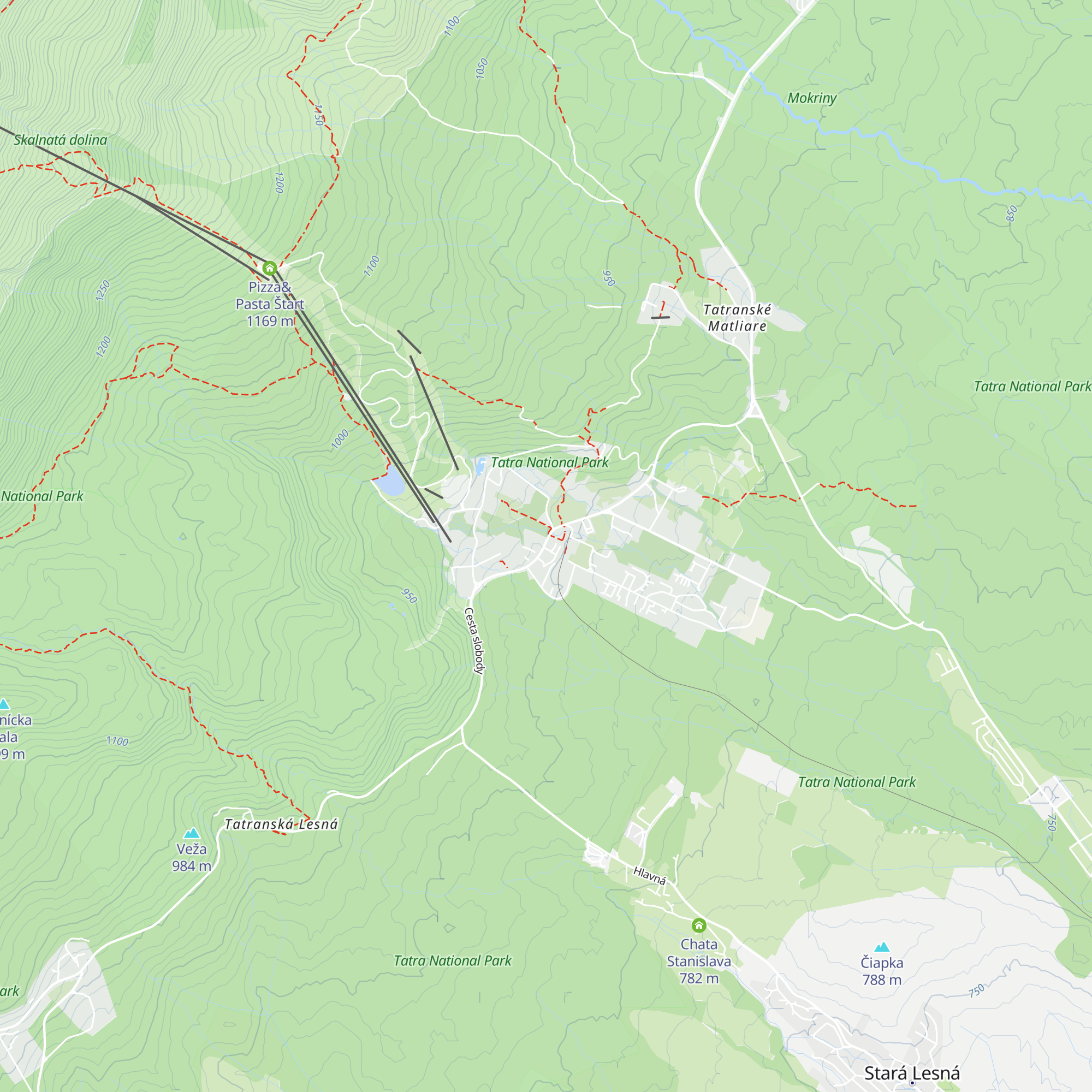 Tatranská informačná kancelária map