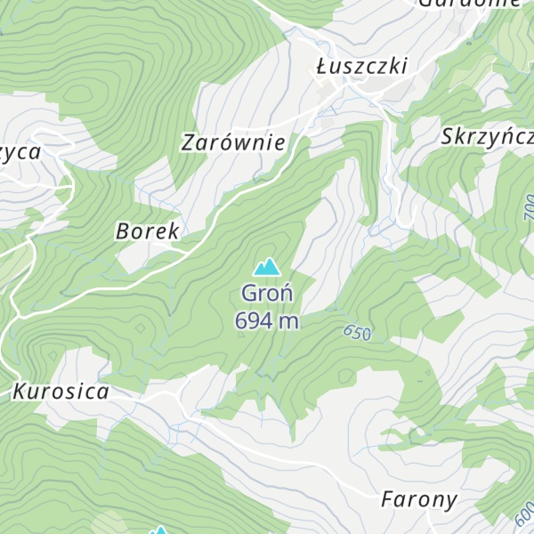 Map of Groń