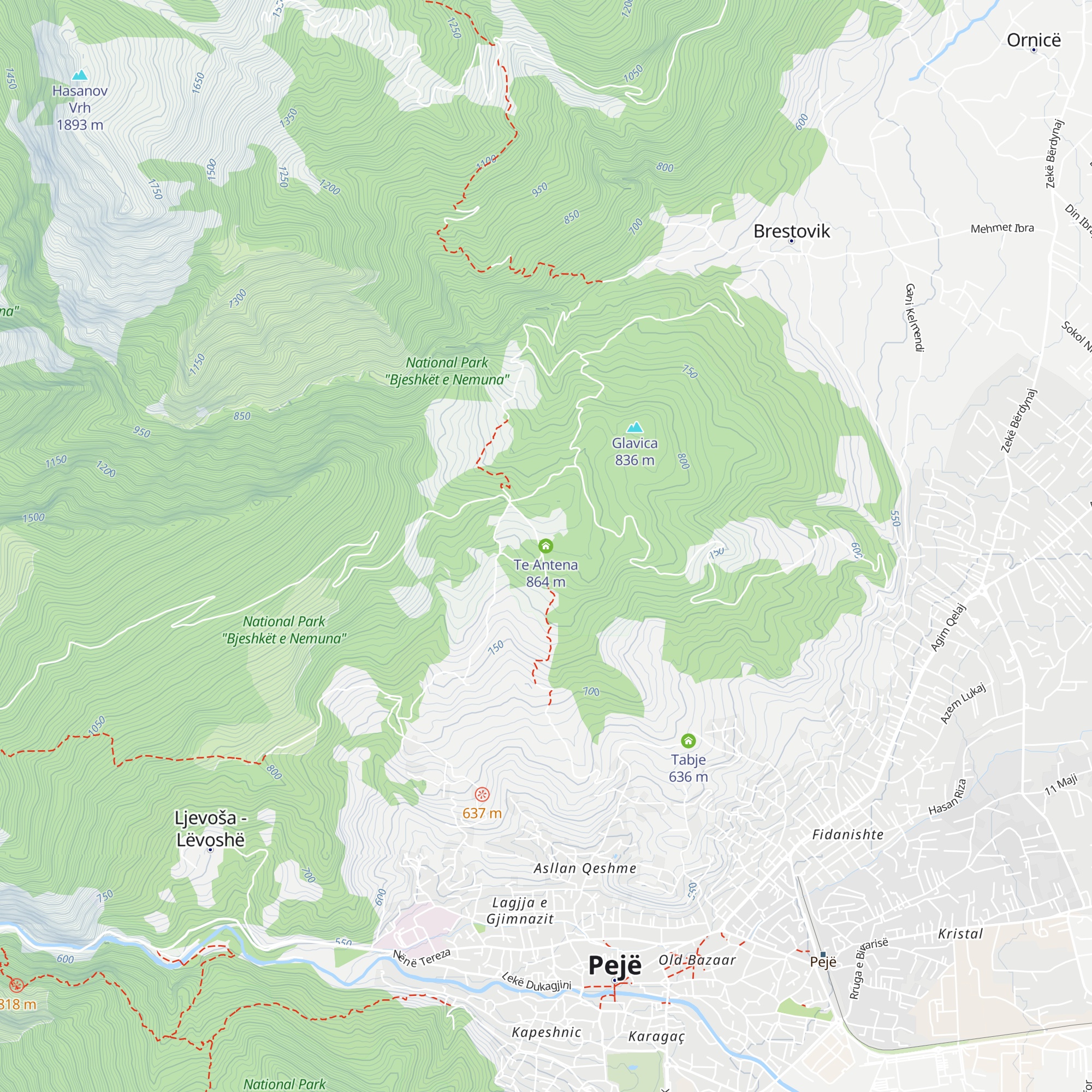 Te Antena map