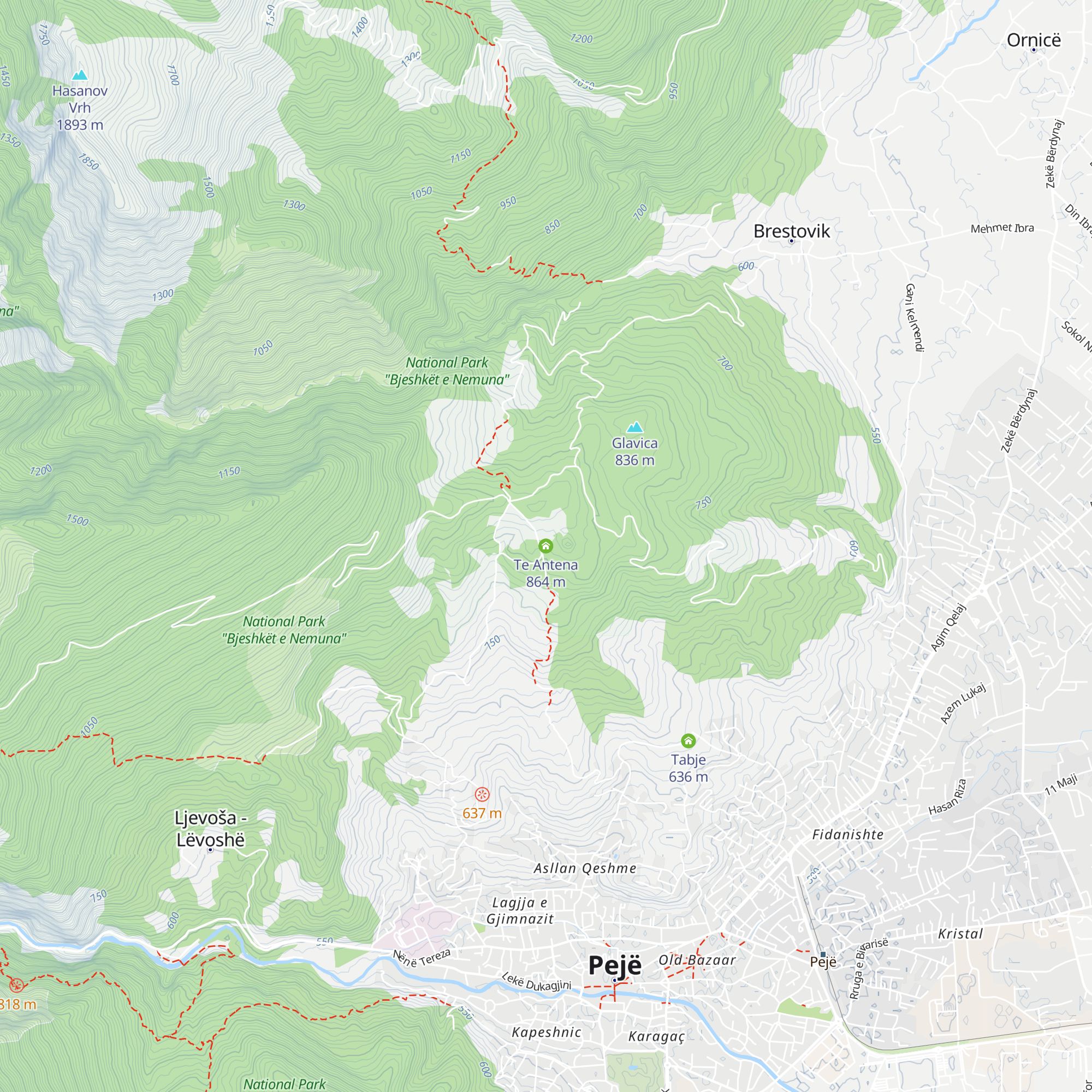 Te Antena map