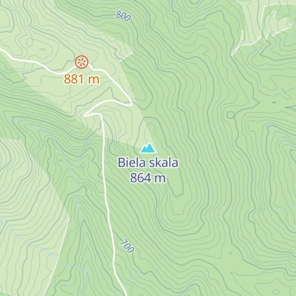 Map of Biela skala