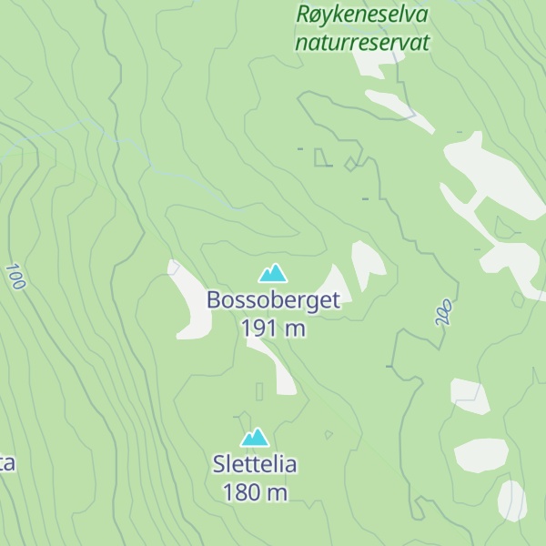 Map of Bossoberget