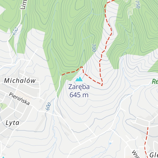 Map of Zaręba
