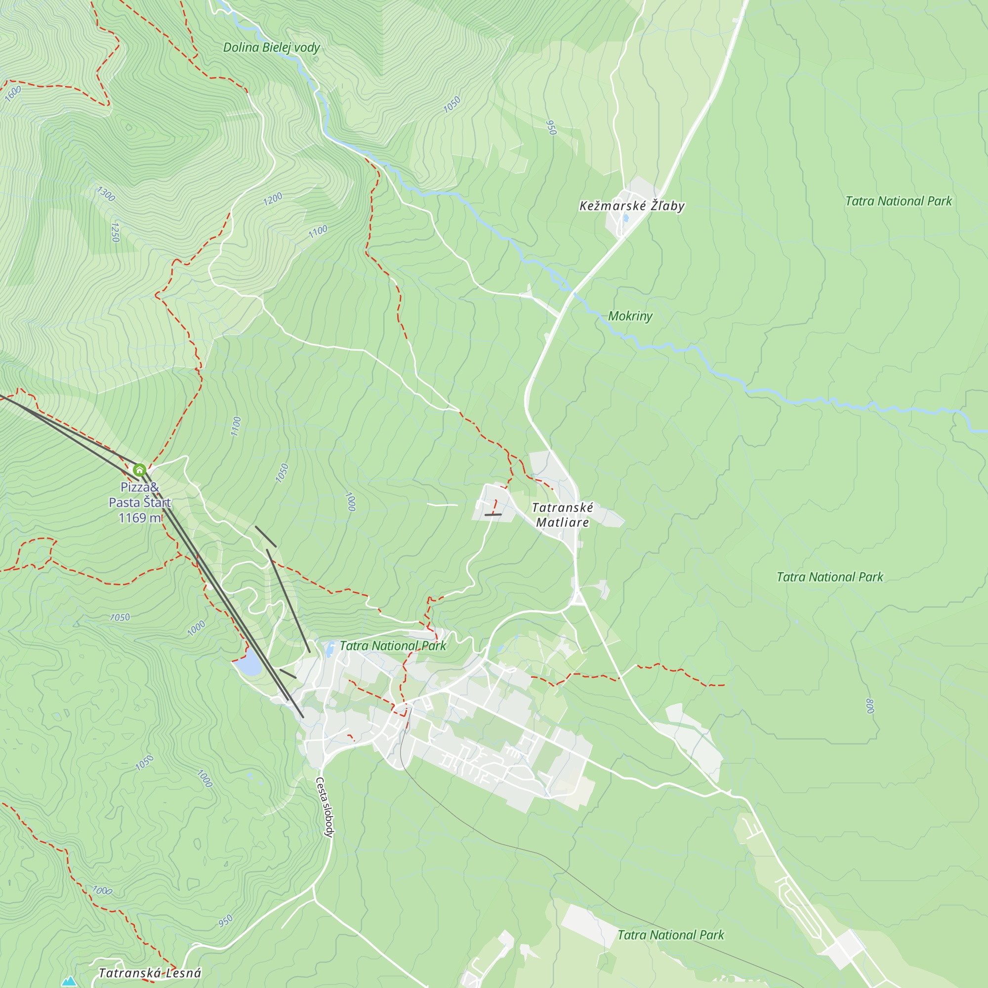ATLAS Hotel Tatry map