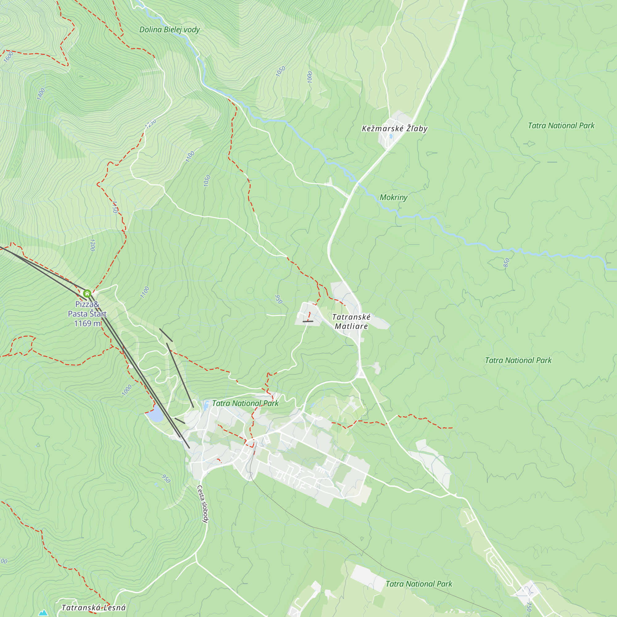 ATLAS Hotel Tatry map