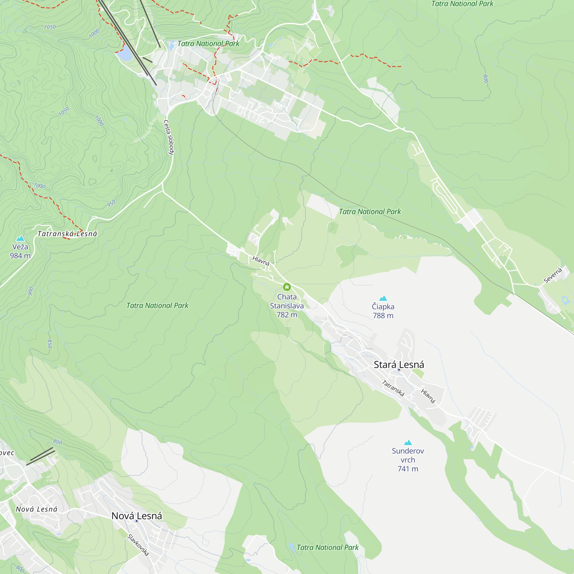 Chata Stanislava map