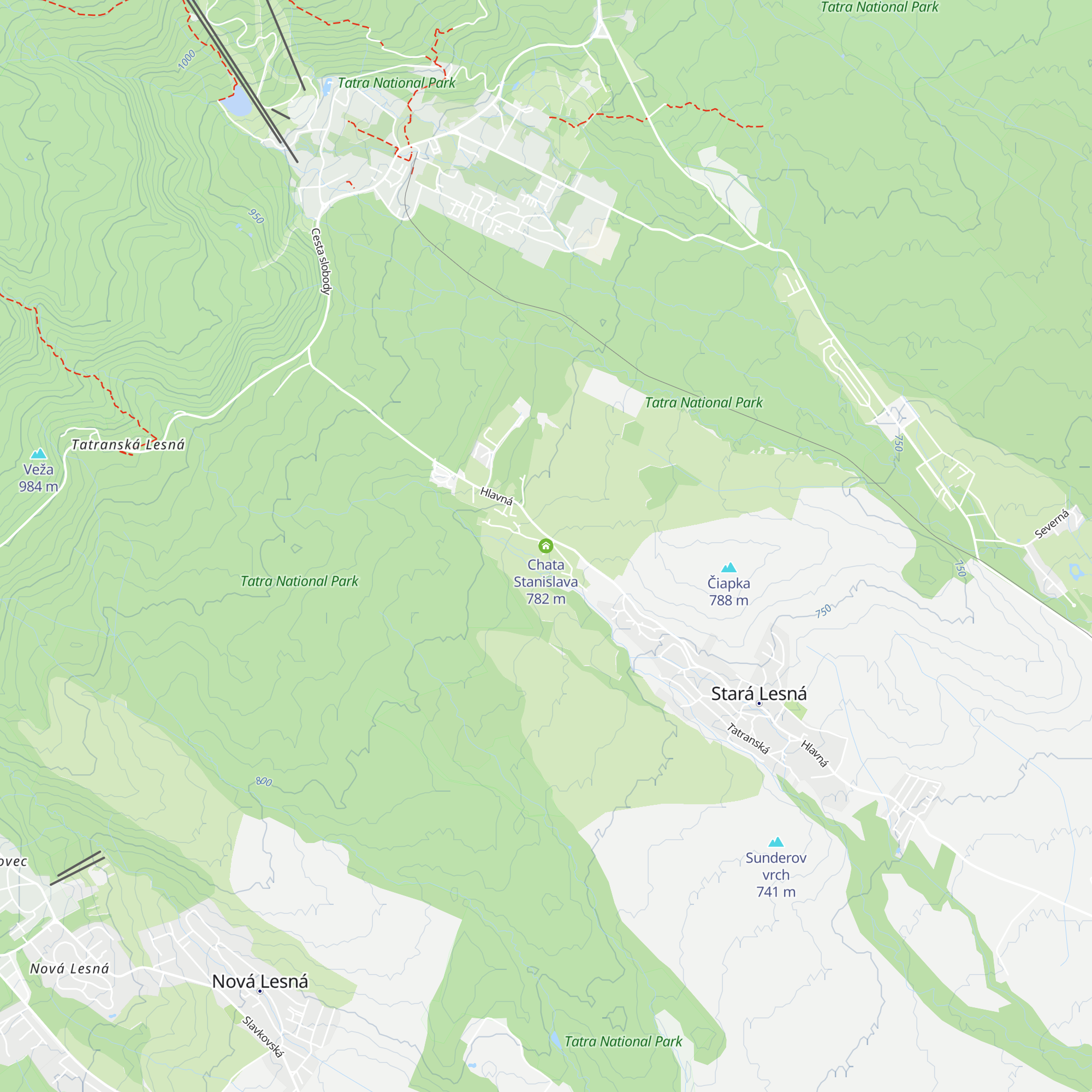 Chata Stanislava map