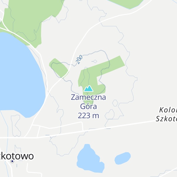 Map of Zameczna Góra