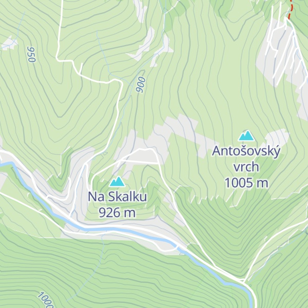 Map of Chata na Antošáku