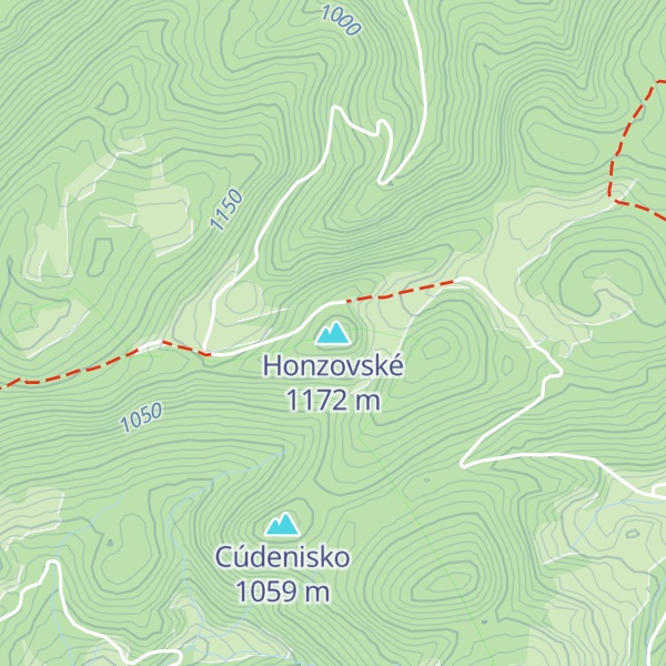 Map of Honzovské