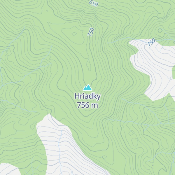 Map of Hriadky