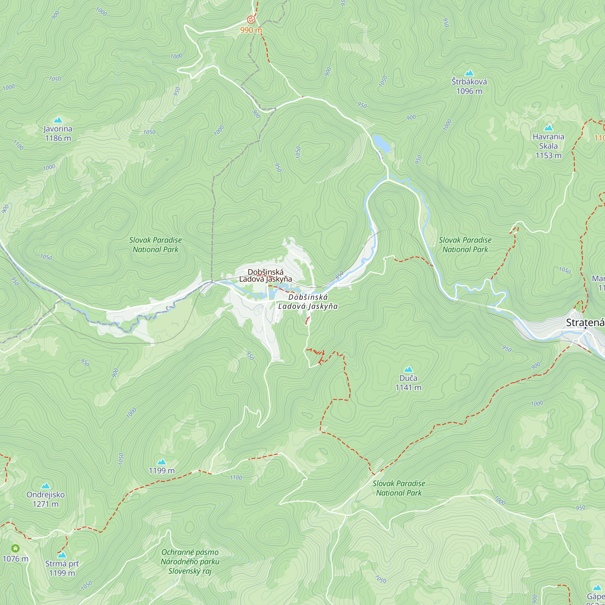 TIC Dobšinská Ľadová Jaskyňa map