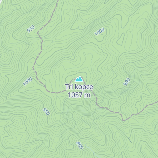 Map of Tri kopce