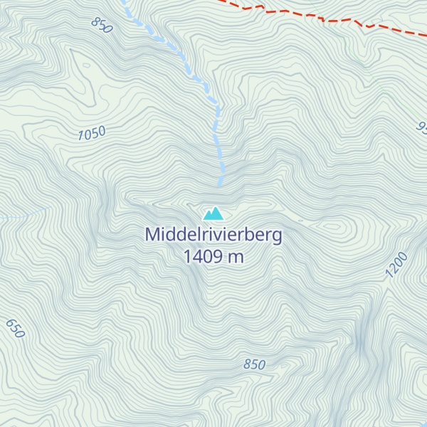 Map of Middelrivierberg