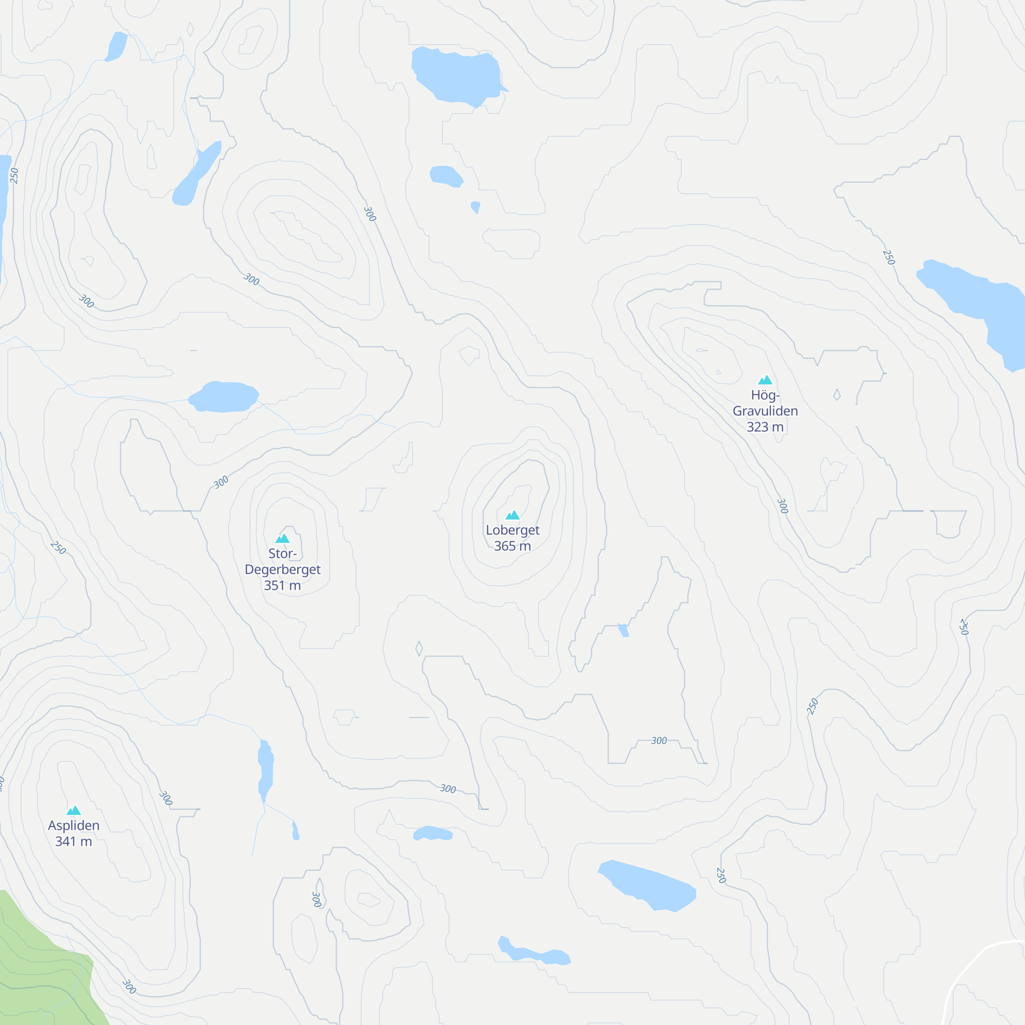 Lobergsstugan map