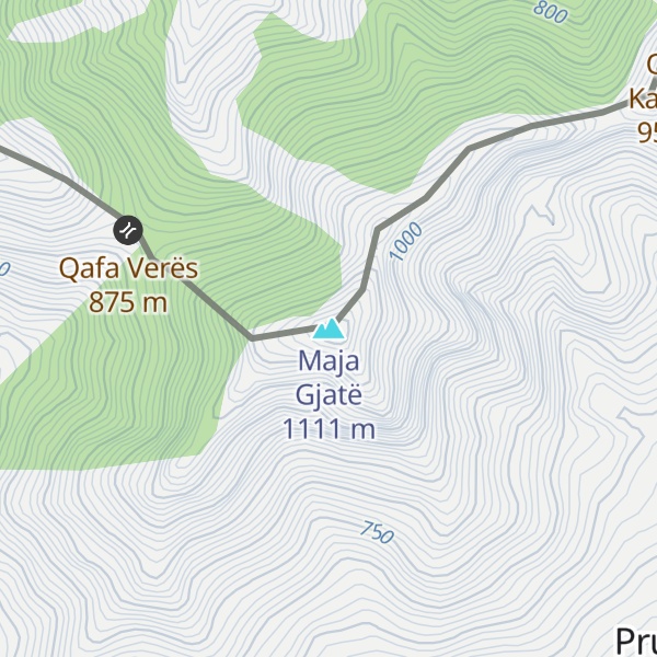 Map of Maja Gjatë