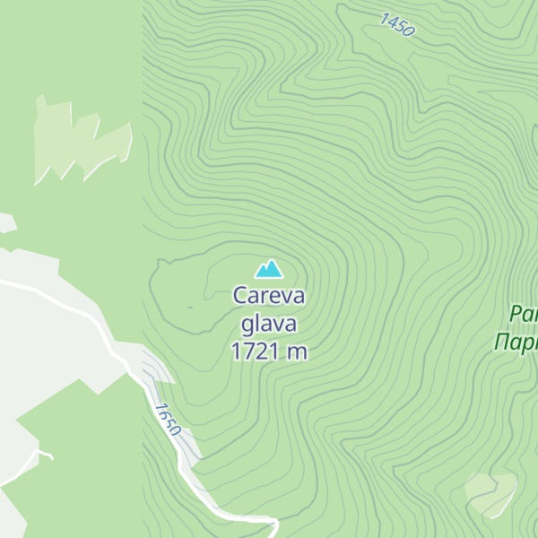 Map of Careva glava