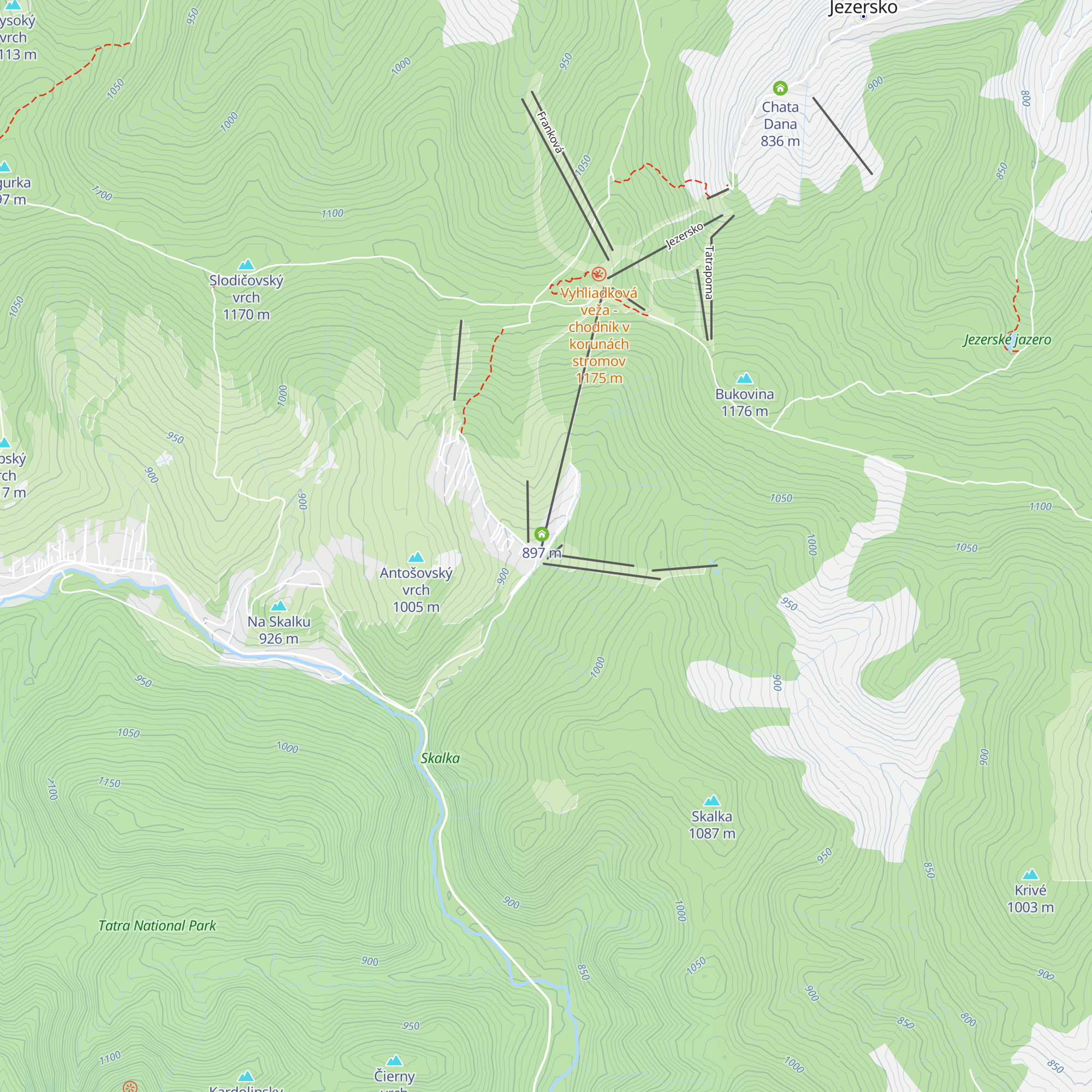 Infocentrum Bachledka map