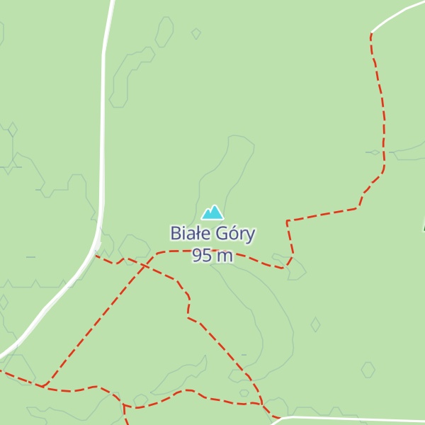 Map of Białe Góry