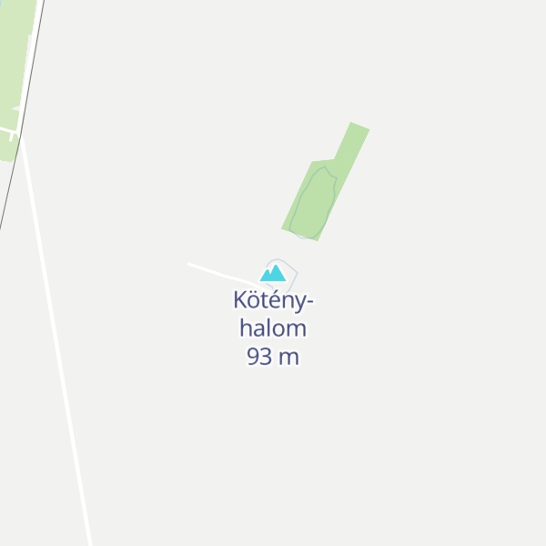 Map of Kötény-halom