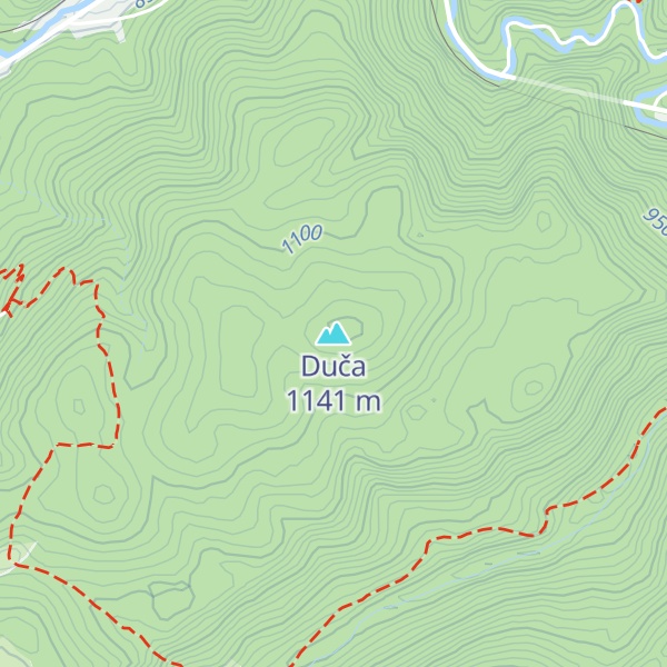 Map of Duča