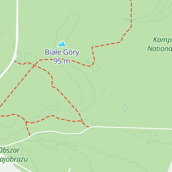 Map of Wilcza Góra