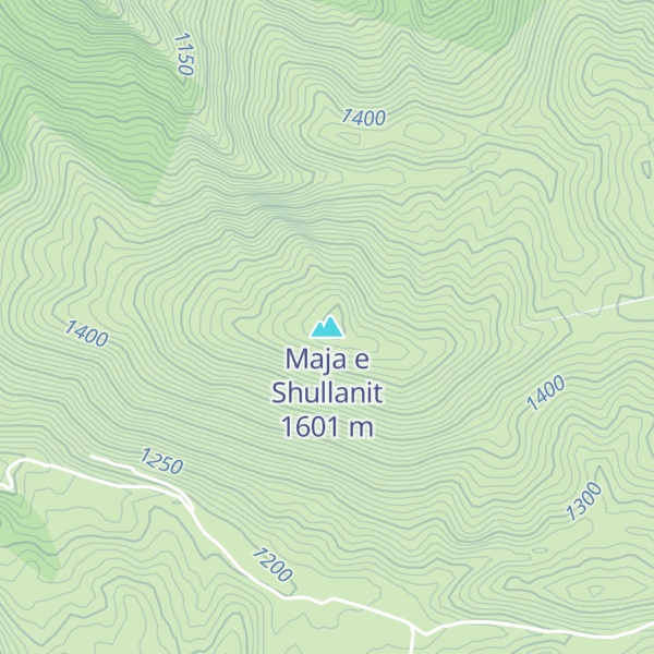 Map of Maja e Shullanit