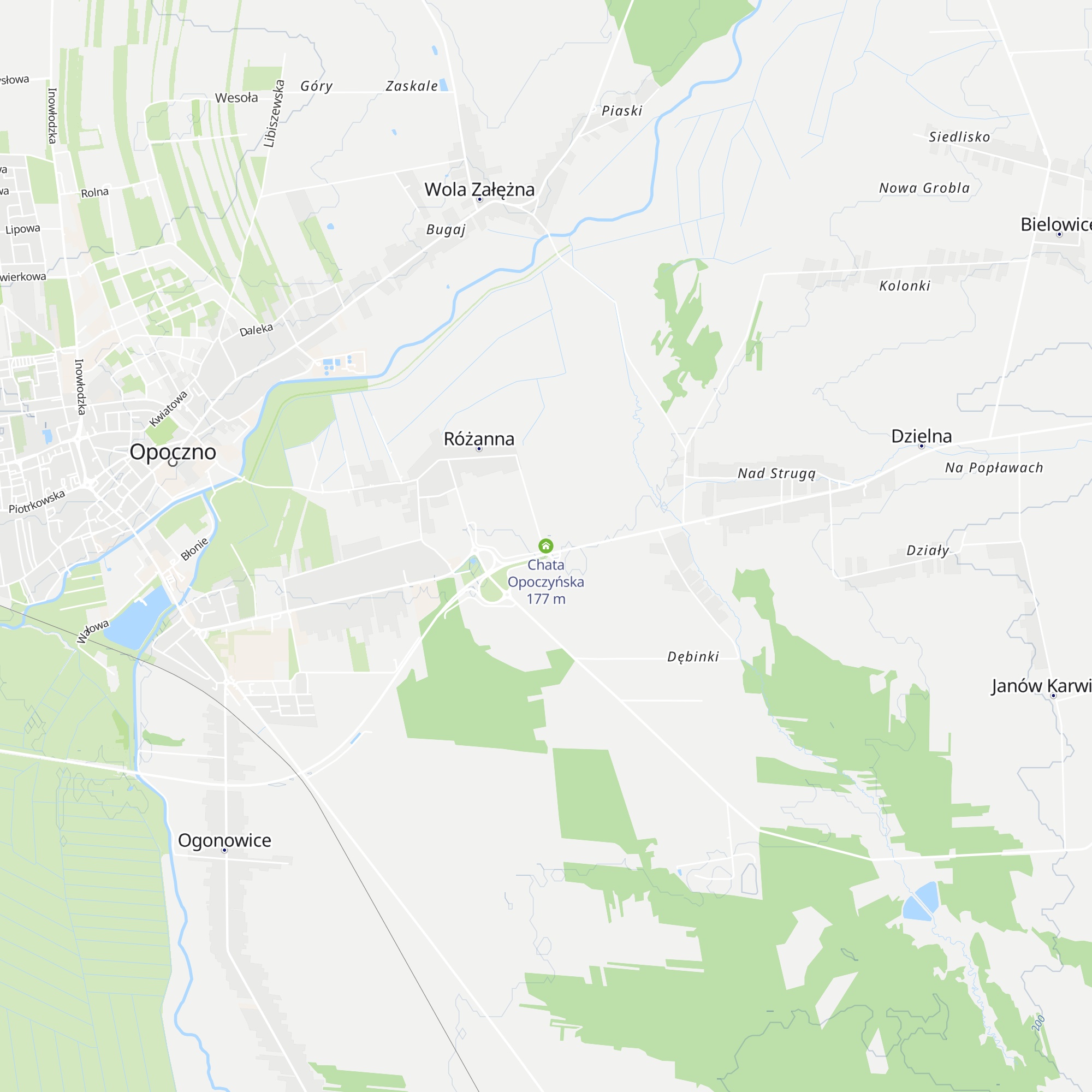 Chata Opoczyńska map