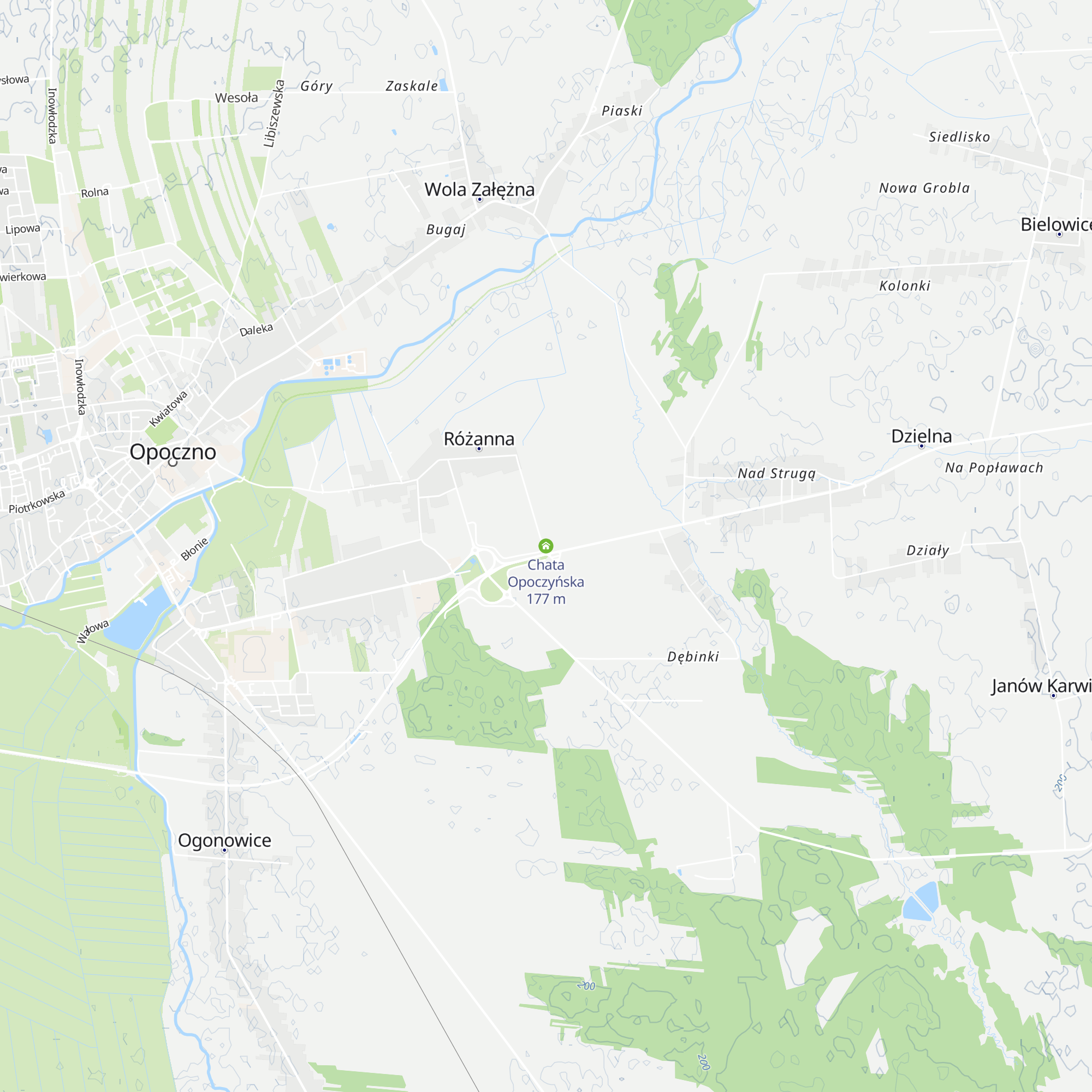 Chata Opoczyńska map