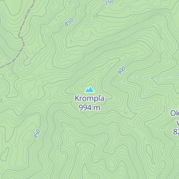 Map of Krompľa