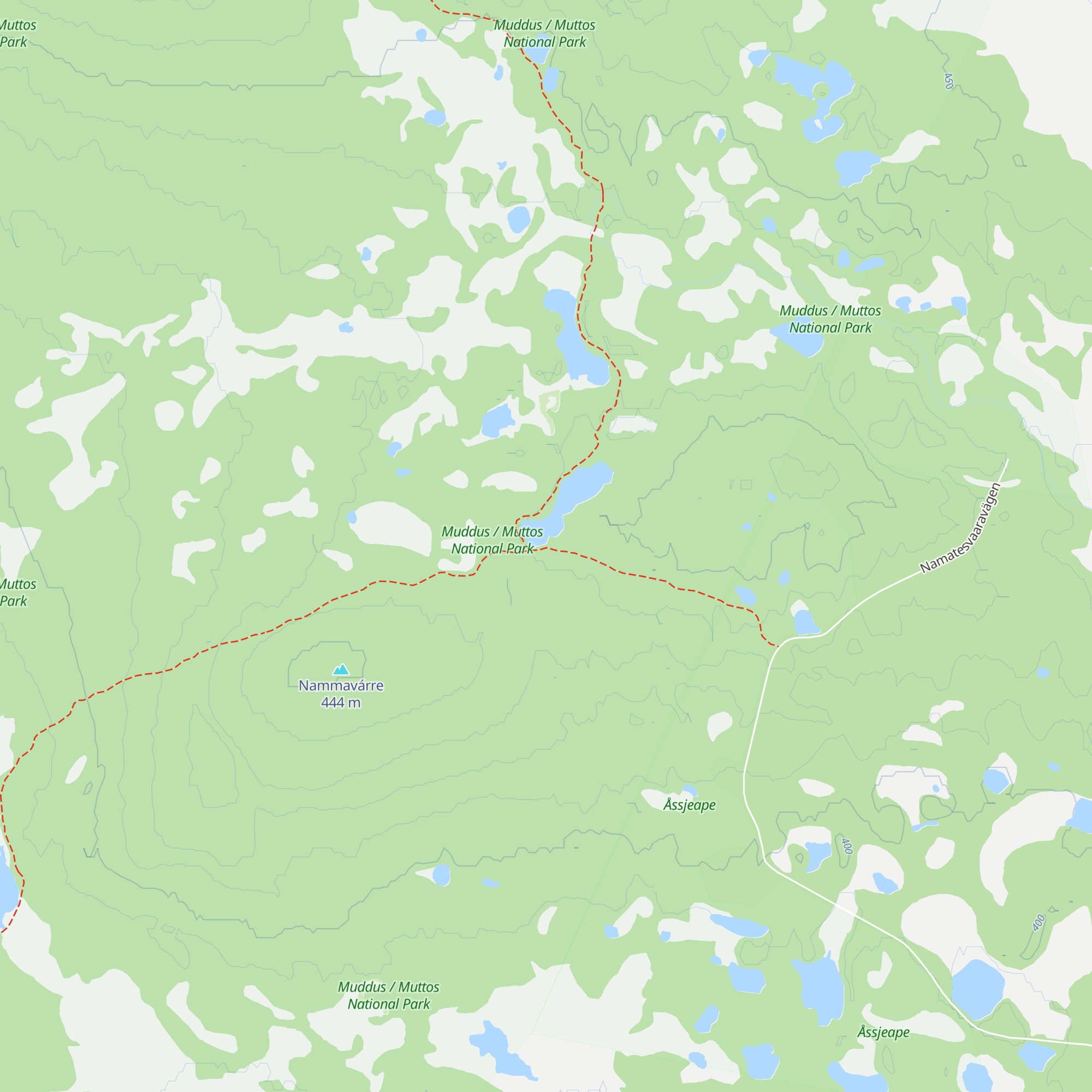 Nammajávrre map