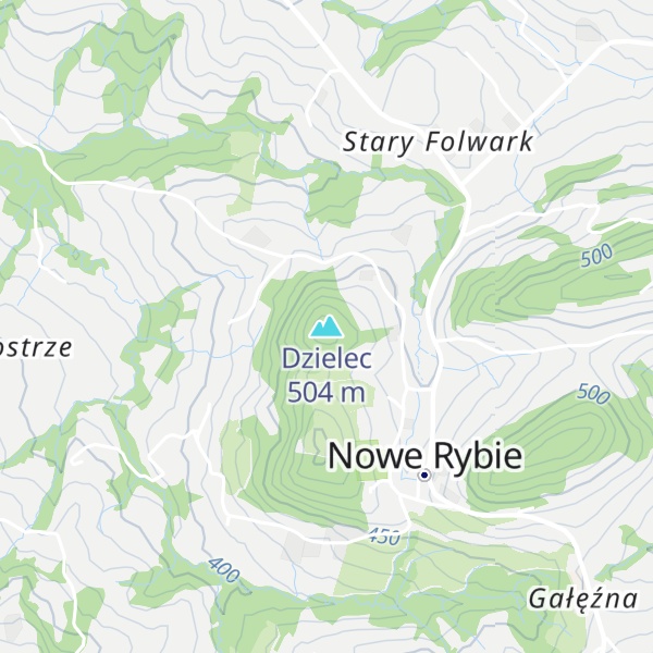Map of Dzielec