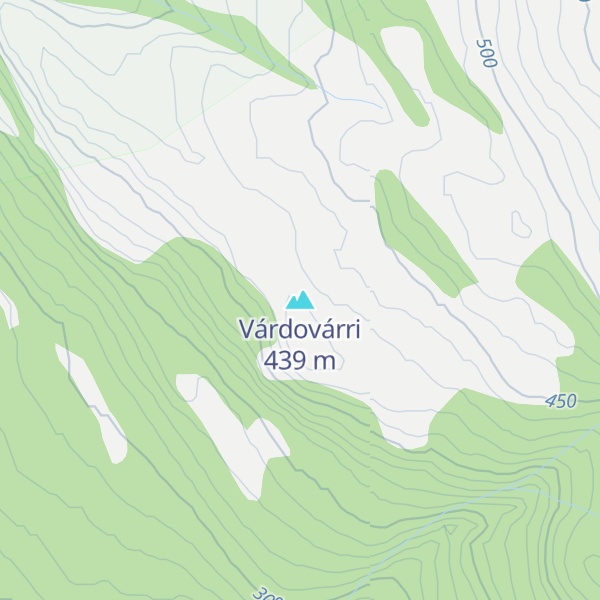 Map of Várdovárri