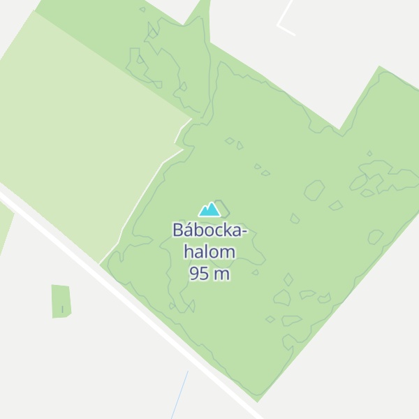 Map of Bábocka-halom