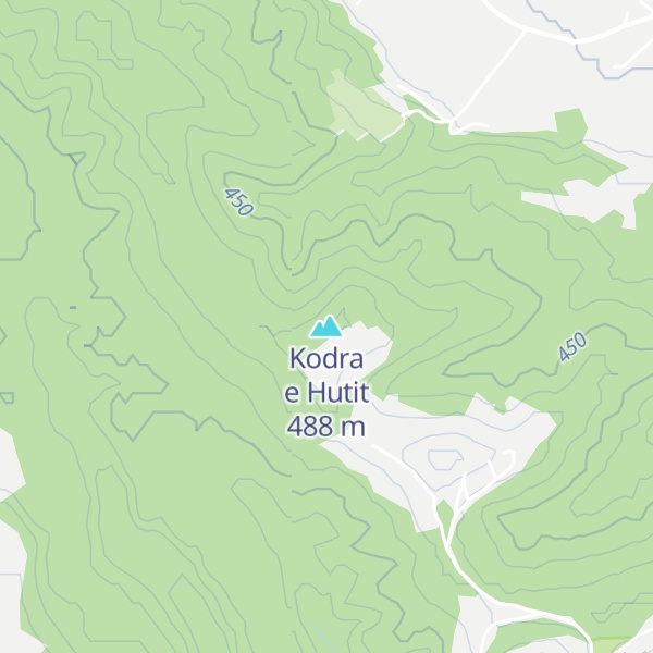 Map of Kodra e Hutit