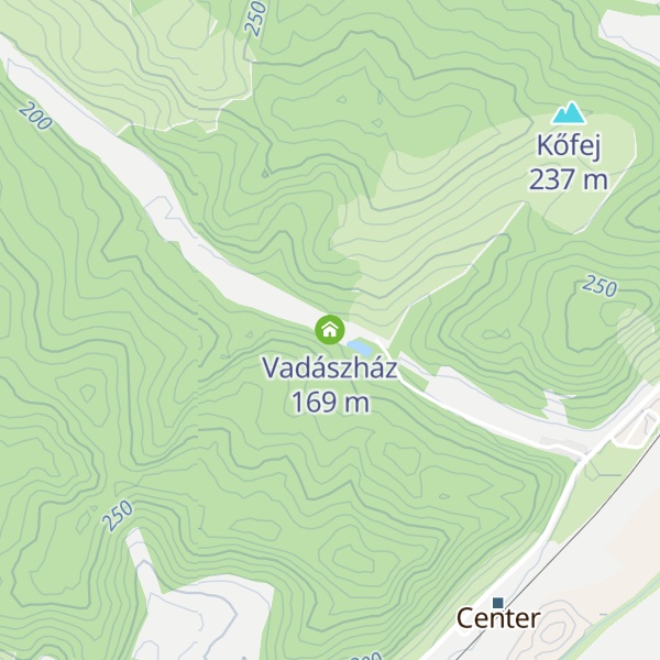 Map of Vadászház