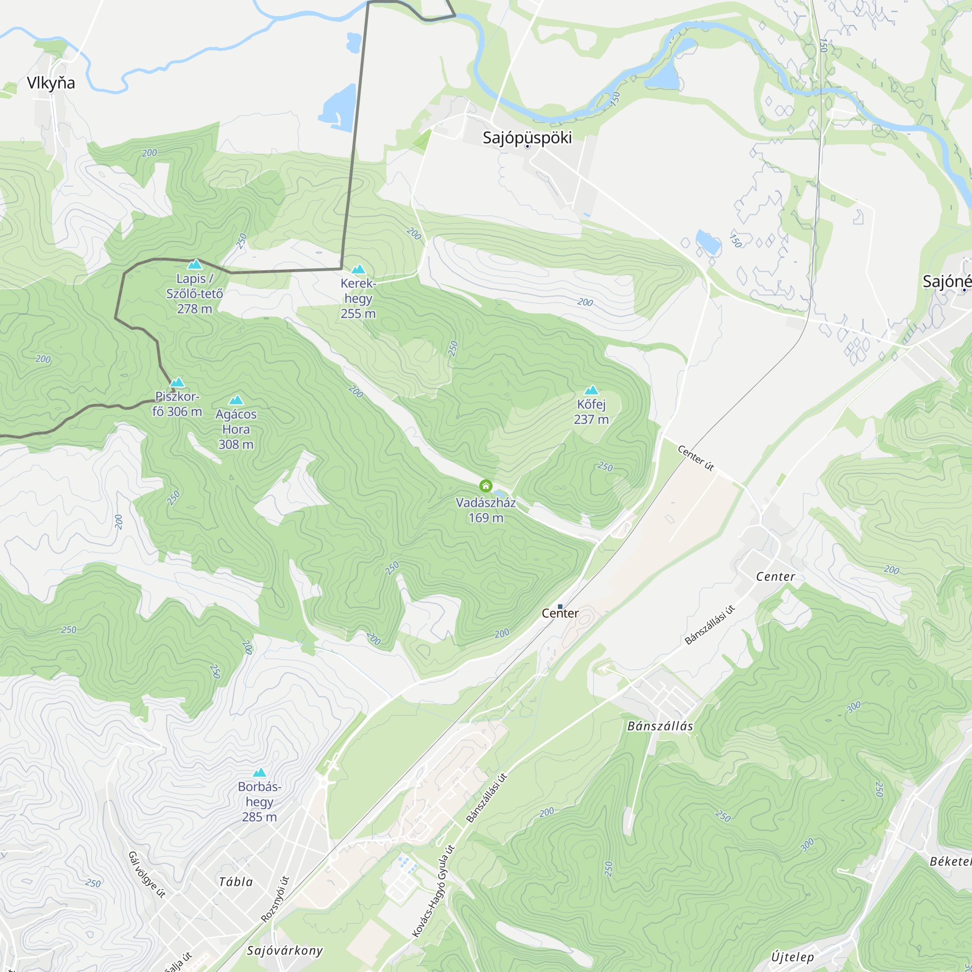 Vadászház map
