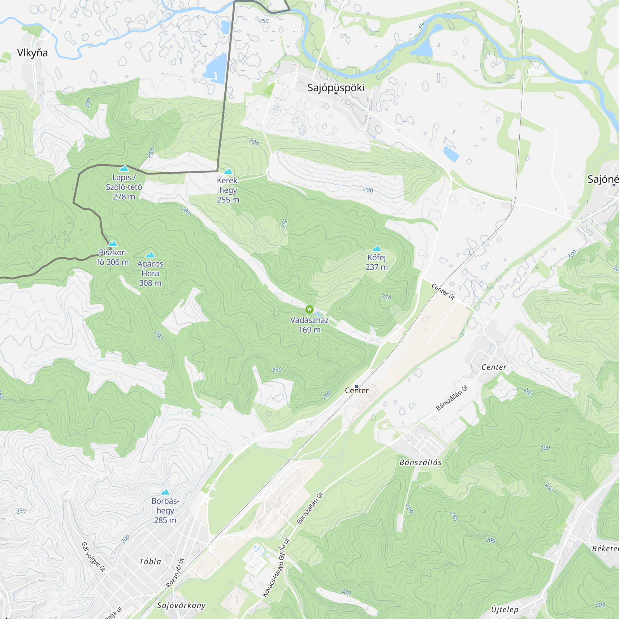 Vadászház map