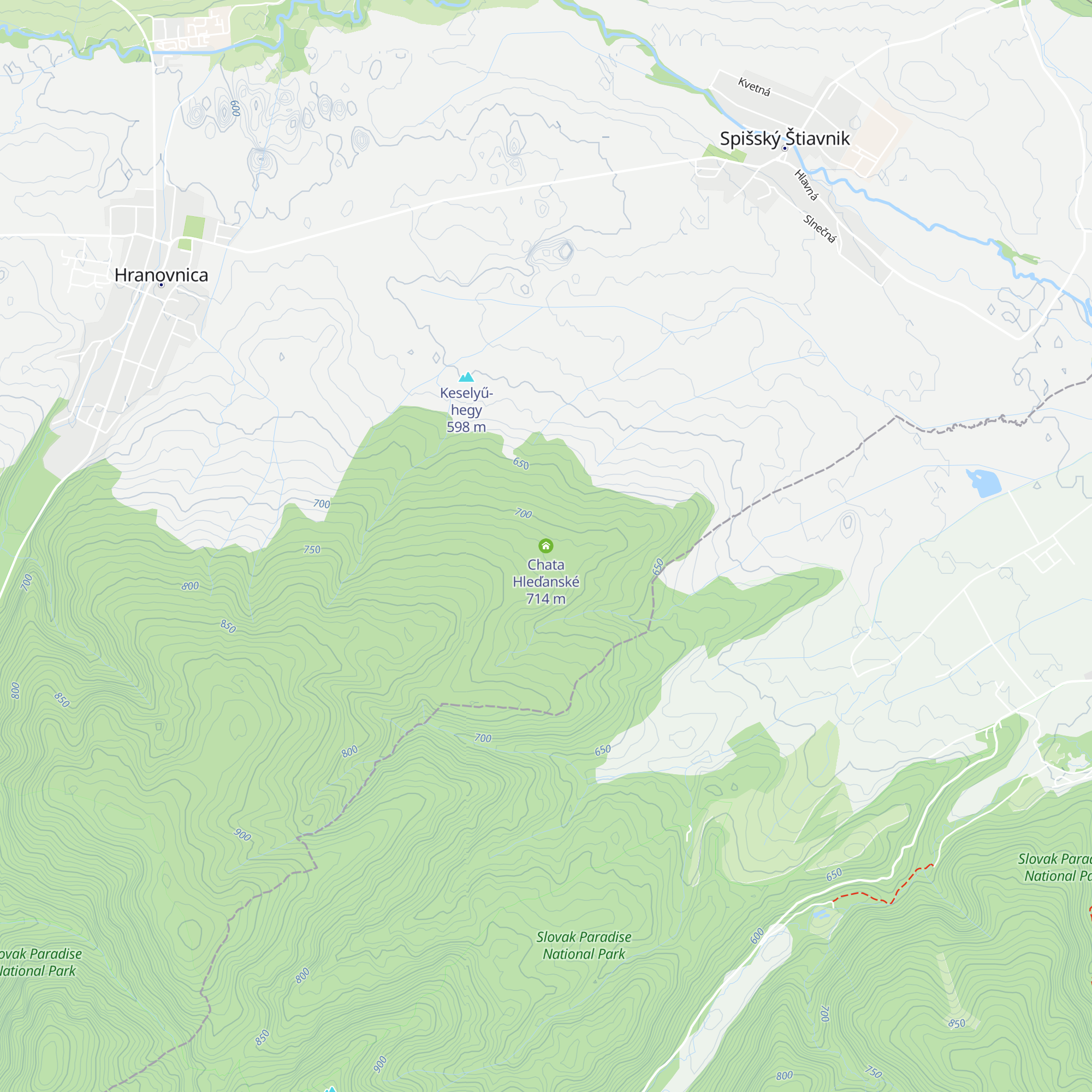 Chata Hleďanské map
