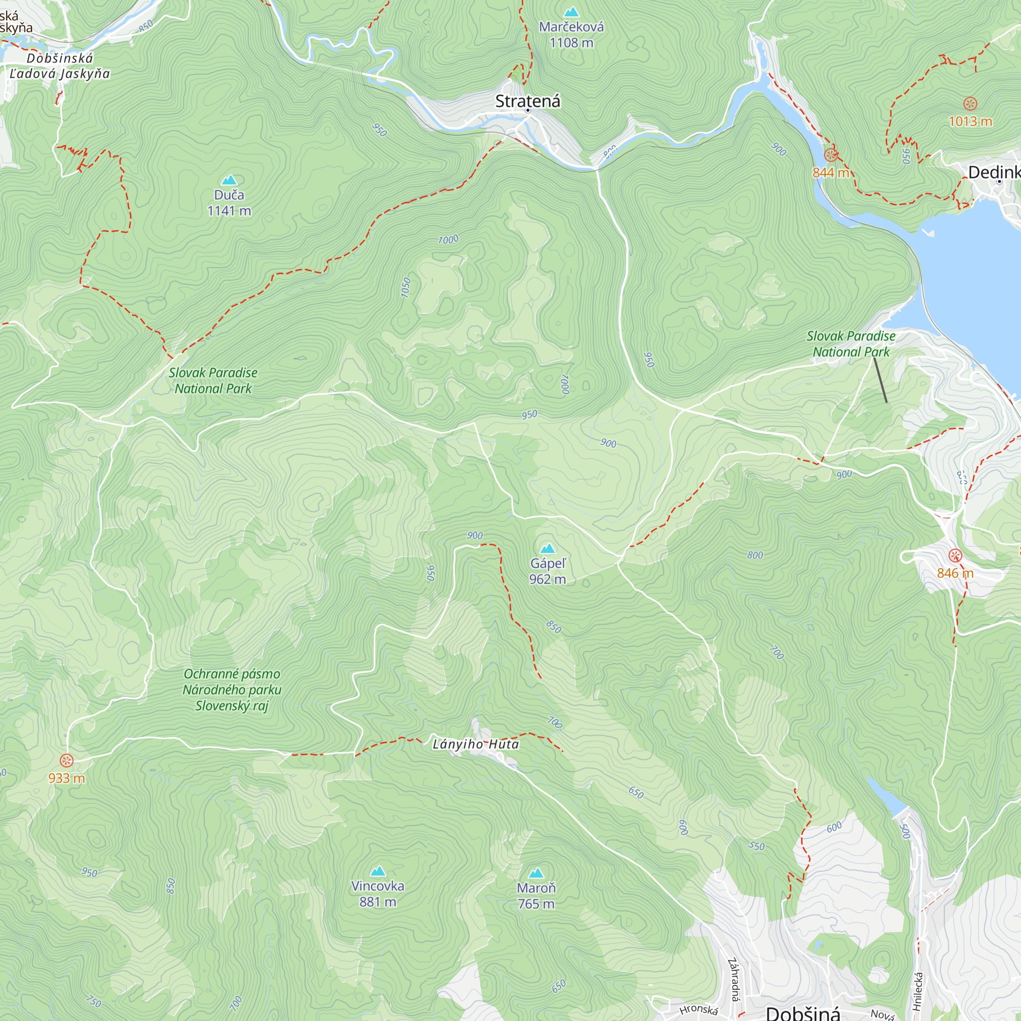 Chata Gápel map
