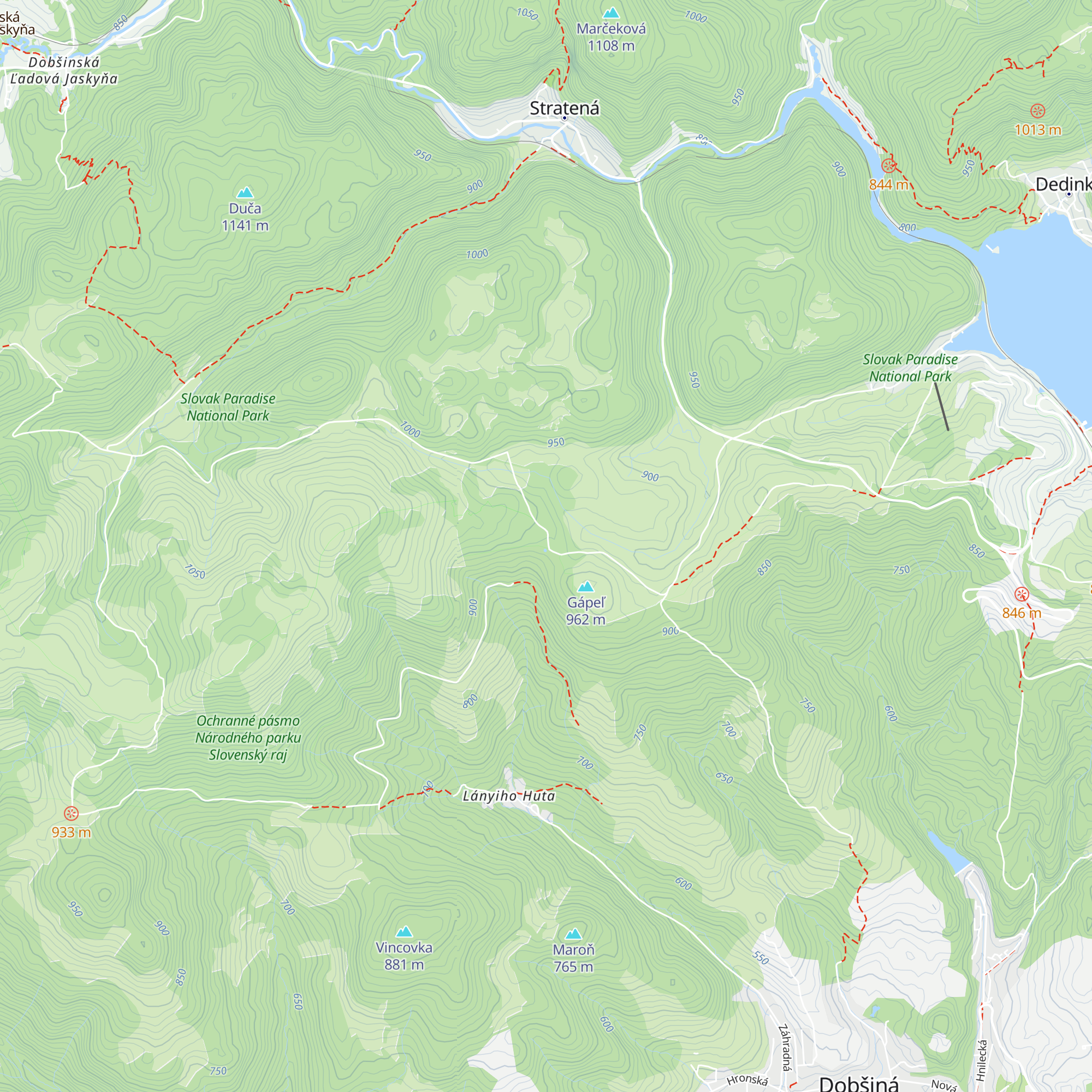 Chata Gápel map