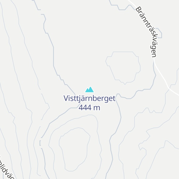 Map of Visttjärnberget