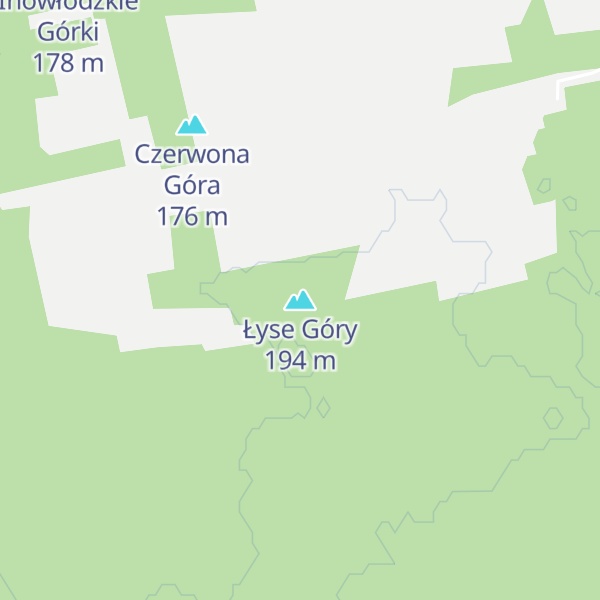 Map of Łyse Góry