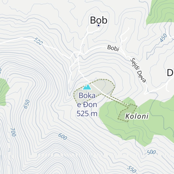 Map of Boka e Ðon