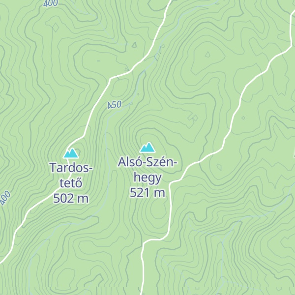 Map of Alsó-Szén-hegy