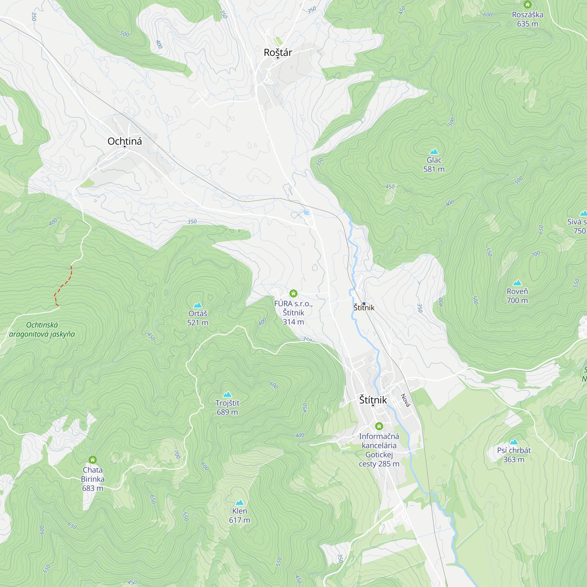 FÚRA s.r.o., Štítnik map