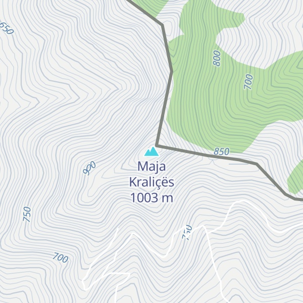 Map of Maja Kraliçës