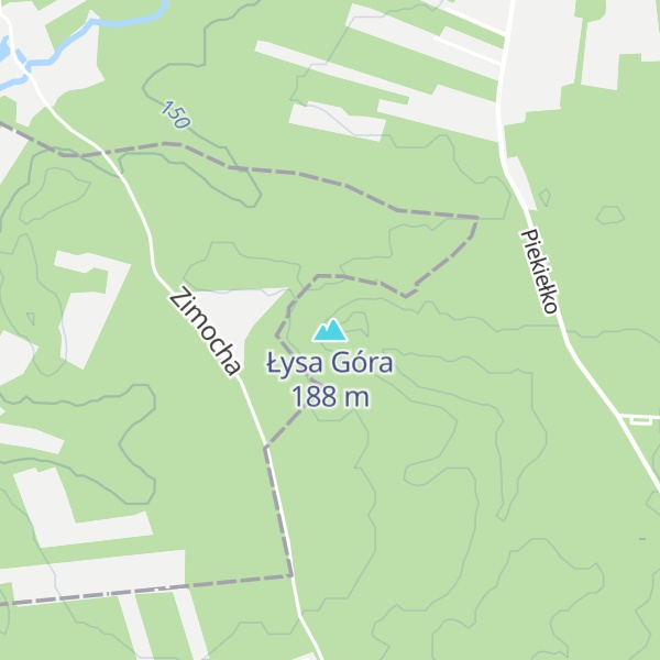 Map of Łysa Góra