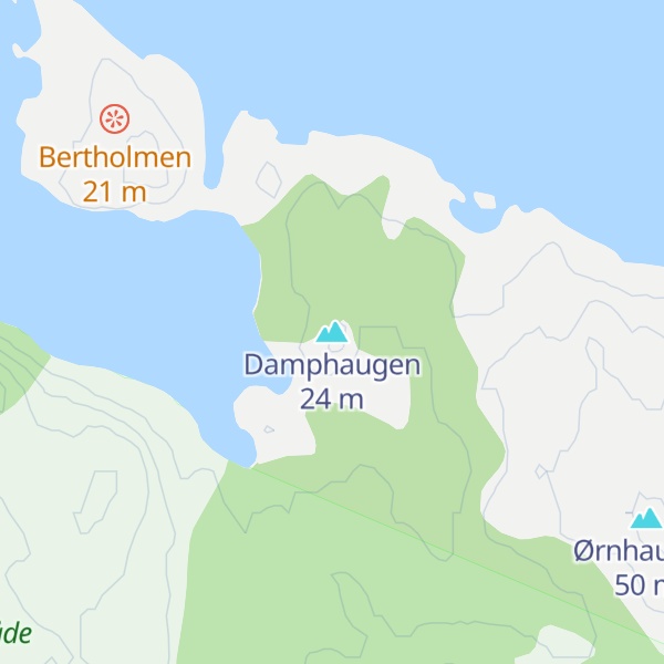 Map of Damphaugen